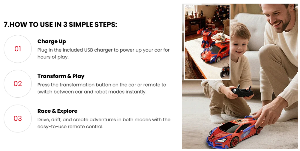 π€π Transforming Remote Control Robot Car